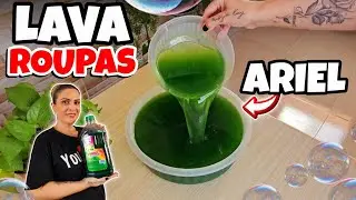 COM 1 BARRA DE SABÃO CASEIRO FIZ TIPO ARIEL PERFUMADO LIMPANDO MUITO!