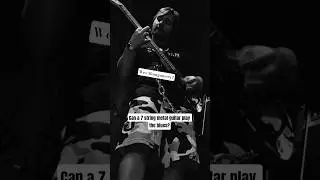 Can a 7 string metal guitar play the blues? #guitar #guitarsolo #blues #guitarcover