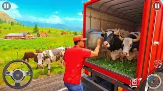 Animal Truck Transport Simulator | Big Cow Loading Mission 🐄 | Farming Game 2025
