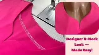 Perfect Notched V-Neck &mdash; Easy Sewing Trick You&rsquo;ll Love! ✨ sewing tutorial