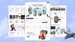 Make A Responsive Tour & Travel Agency Website Using HTML & CSS