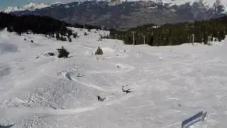 Ev&eacute;nement sportif en vid&eacute;o a&eacute;rienne par drone