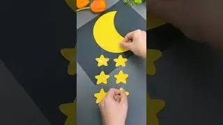 Easy wind chime craft idea | Moon and star wind chime | How to make a wind chime using cardboard