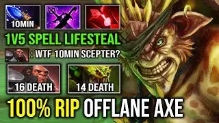 How to 100% Delete Axe From Offlane 10Min Aghanim & 12Min Godlike 1v5 Bristleback Carry Dota 2