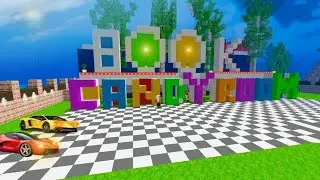 How To Make a Candy Room Games Logo with 800K Subscribers In School Party Craft