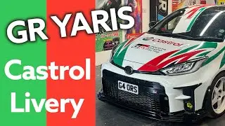 Castrol livery on a Toyota GR Yaris
