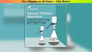 JOANLAB 1000ml Vacuum Filter Apparatus Lab Equipment Glass Filter Sand Core Liquid Solvent