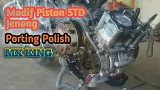 Modif Piston Jenong MX KING dan Porting Polish