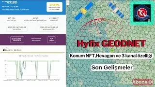 Hyfix Geodnet &Ouml;nemli  gelişmeler !  (Konum NFT)-(Hexagon sistemi ve yeni harita)-(3 kanal &ouml;zelliği)