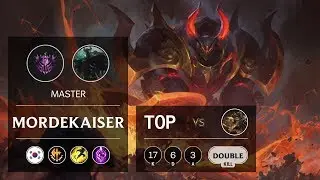 Mordekaiser Top vs Renekton - KR Master Patch 9.18