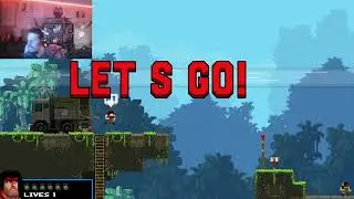 Lets Play BROFORCE part1 Rocket Propelled Teammates
