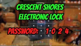 Crescent Shores Electronic Lock Password Tower of Fantasy