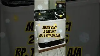 Mesin Cuci 2 Tabung Denpoo Harga cuma 1 Jutaan Aja #mesincuci2tabung #denpoo #mesincucidenpoo