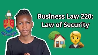 Business Law 220: Law of Security - Audio Recording @UPvideolibrary