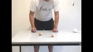 Spinning eggs - physics experiment