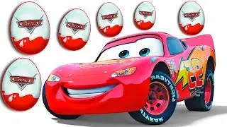 Disney Cars Kinder Chocolate Surprise Eggs - Toys inside easter eggs for kids