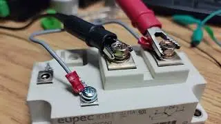 Test de conduction d'un module IGBT