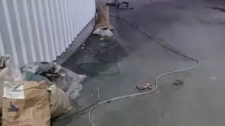 Wire during machine work 
