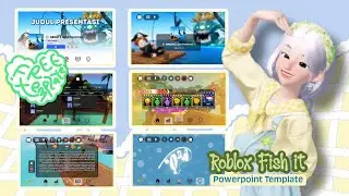 Roblox Powerpoint // Template PPT // Roblox Fish it Theme - Tutorial [FREE TEMPLATE]