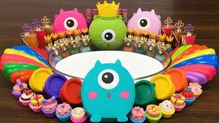 Mixing Makeup, Glitter and More into Glossy Slime ! Satisfying Slime Video #783