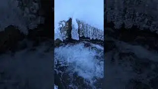 Hidden Water Source Under the Snow ❄️💧 #shorts