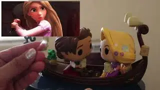 Rapunzel and Flynn On Boat  Funko Pop Movie Moment Disney 100