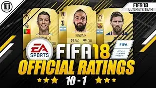 95 DRIBBLING!!! FIFA 18 OFFICIAL RATINGS! **MY LIVE REACTION** TOP 10! - FIFA 18 Ultimate Team