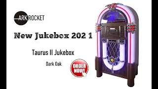 ARKROCKET Taurus II Vinyl Jukebox with Bluetooth, CD, USB, SD, and Radio