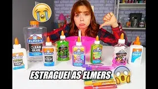 FIZ SLIME COM TODAS MINHAS COLAS ELMERS | ESTRAGUEI FICOU HORRIVEL :(
