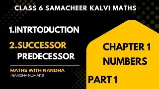 6th std Samacheer Kalvi Maths | Chapter 1 Numbers | Part 1 | successor and predecessor |