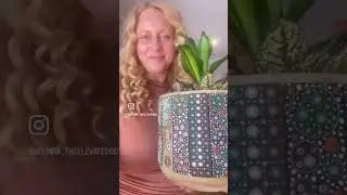 An earthy, hand-painted pot created to honour an extraordinary woman turning 100. ❤️
