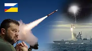 Украинский истребитель Patriot PAC-3 успешно перехватил российскую баллистическую ракету в небе н...