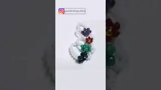 Jessica flower beaded rings!🌸 limited edition 😳 hurry up order through mentioned insta 👆🏻 #handmade
