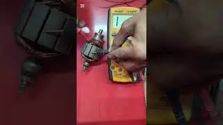 Motor Armature Testing with Multimeter ⚡ #foryou #automobile #youtubeshorts #multimeter