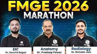 Marathon FMGE Jan 2026 | Anatomy, ENT & Radiology Rapid Revision | High Yield PYQs & Recall | PW