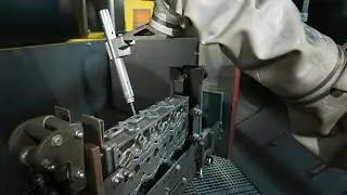 Automated Internal Blasting for Cylinder Heads - Removing Core Sand