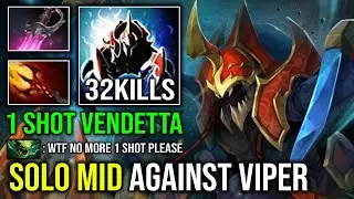 How to Solo Mid Nyx Assassin Against Viper with 14Min Godlike 1 Shot Vendetta Dagon Khanda Dota 2