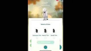 Pok&eacute;mon go changing furfrou into dandy form