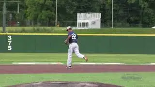 Jace Gerlach Infield Practice at Crossroads Baseball Showcase