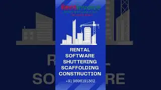 Rental Management Software for Construction to Hire Scaffolding Services Shuttering Material on Rent