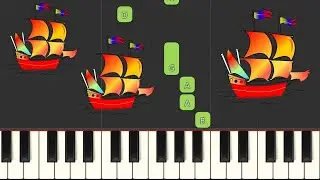 I Saw Three Ships - Super Easy Piano Tutorial