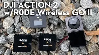 DJI Action 2 and R0DE Wireless GO II External Microphone