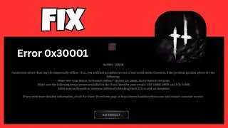 Fix Network Error 0x30001 in Hunt Showdown 1896 &ndash; Server Issue Resolved