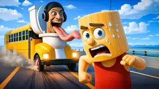 OMG! Tung Tung Sahur Encountered the Skibidi Toilet Mutant Bus! 🚌🚽 Brainrot Cartoon Story