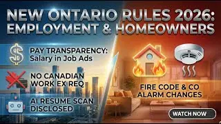 Ontario New Rules Starting Jan 2026 🚨 Jobs, Pay Transparency,  Homeowners & Renters - Explained