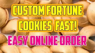 Custom Fortune Cookies Fast!🥠Fresh Made Fortune Cookies with your Messages Magically Baked Inside!🤗