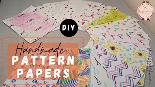 How To Make Pattern Papers at Home I Create your Own Pattern I 12 techincs I CS # 7 CRAFTSISTERZ