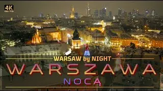 Warsaw After Dark: Aerial Journey Through Historic Old Town & Glittering Skyline