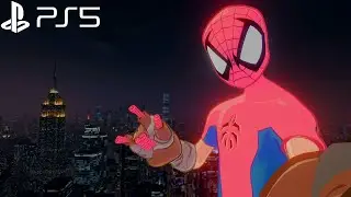 Spider-Man Remastered - Spider-Clan Suit Free Roam Gameplay (Performance RT Mode)