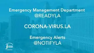 PSA:  LA City Emergency Management Department's COVID-19 Response
